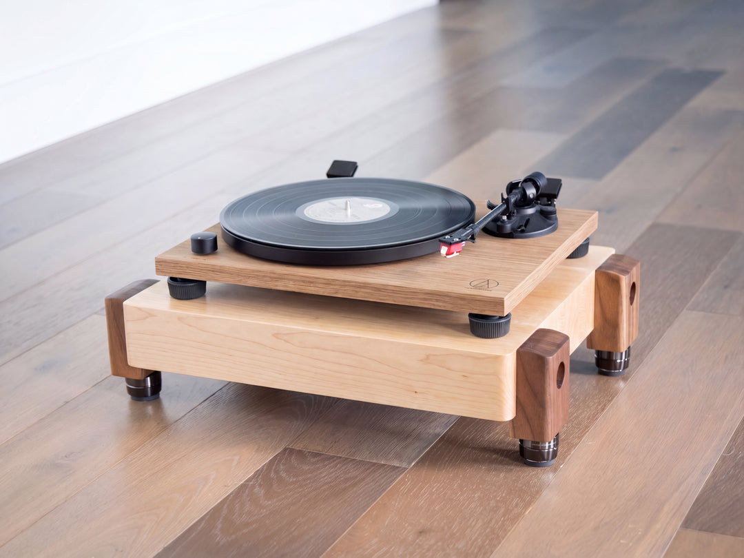 TERRA HD 3" Thick Audio Platform with IsoAcoustics Feet - Maple