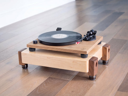 TERRA HD 3" Thick Audio Platform with IsoAcoustics Feet - Maple