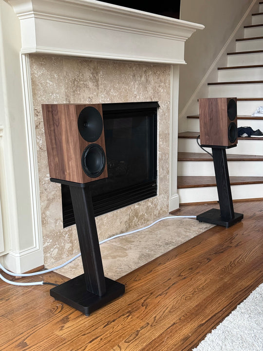 STRATUS Hardwood Black Ash Speaker Stands (2)