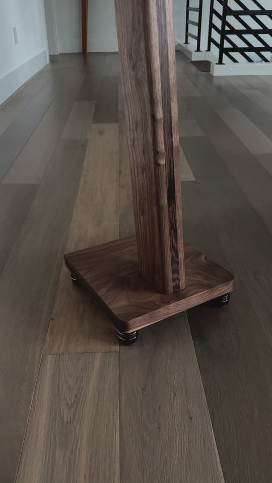 STRATUS Hardwood Walnut Speaker Stands (2)