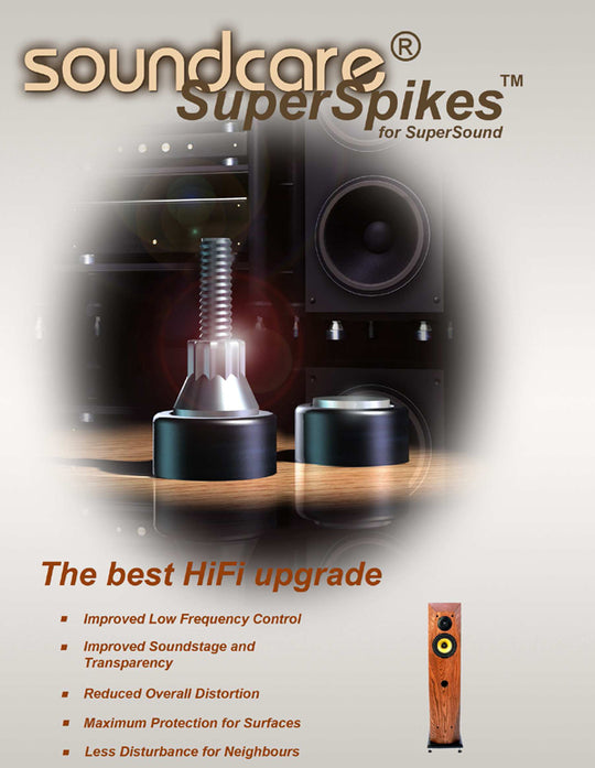 SoundCare SuperSpikes: M6 Chrome 4-pack